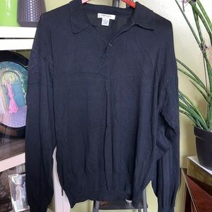 Black Allora collared Sweater